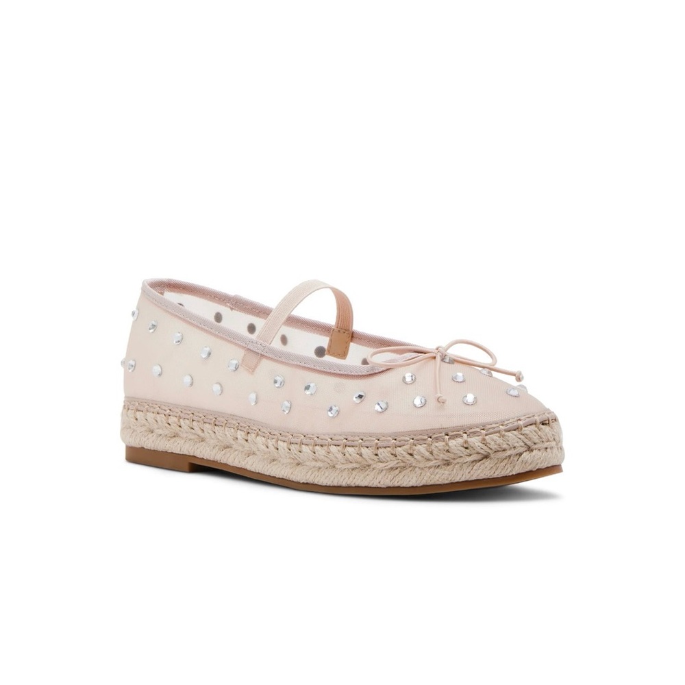 Embellished Espadrille Flats